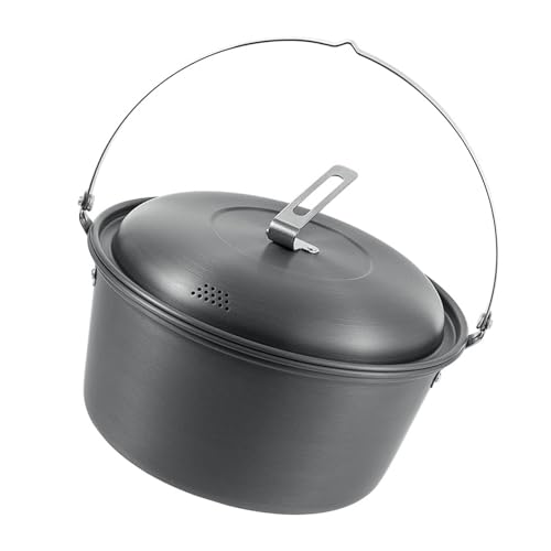SUMMITDRAGON Aluminiumlegierung Mehrzweck 4 5 L Kochtöpfe Freien Freien Mit Deckel Für Camping Picknicks Und Jagd Abenteuer Große Kapazität Camping Cooking Töpfe von SUMMITDRAGON