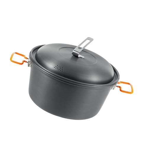 SUMMITDRAGON Aluminiumlegierung Mehrzweck 4 5 L Kochtöpfe Freien Freien Mit Deckel Für Camping Picknicks Und Jagd Abenteuer Große Kapazität Camping Cooking Töpfe von SUMMITDRAGON