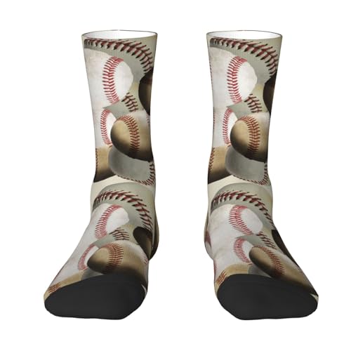 Sport-Baseball, Kompressionssocken, Crew-Socken, lässige Socken für Erwachsene, Sportsocken von SUMNOS