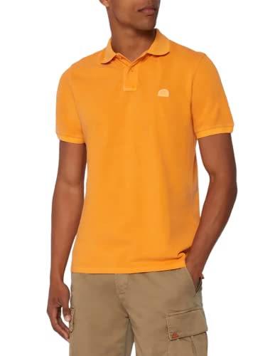 Sundek Herren-Poloshirt aus 100 % Baumwolle Grover (L, Orange DELAVEE) von SUNDEK