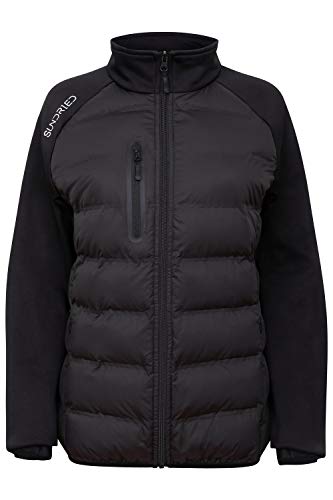 SUNDRIED Frauen Hybrid-Sport-beiläufige Wattierte Jacke Warm Gesteppte Gepolsterte All Seasons Mantel (Schwarz, Medium) von SUNDRIED