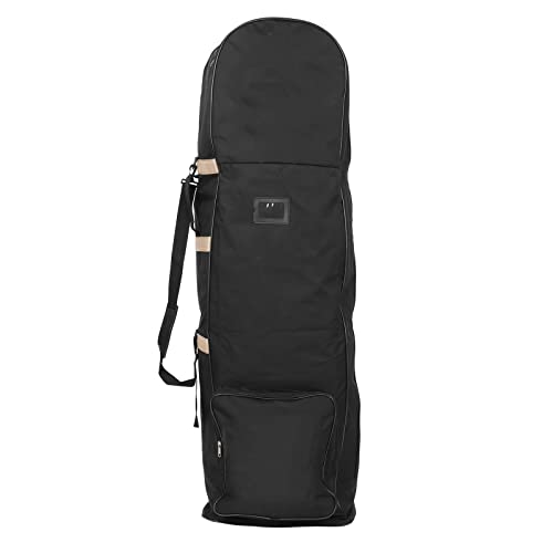 Golf Reisetasche, 600D Oxford Reel Faltbare Golf Luftfahrttasche Schlägertasche Aufbewahrungstasche mit Rollen (Gold) von SUNGOOYUE