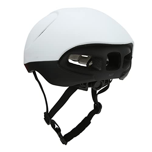 Mountainbike-Helm, Stoßfest, Stoßfest, Atmungsaktiv, Verstellbar, für Erwachsene, für Herren und Damen (mattweiß) von SUNGOOYUE
