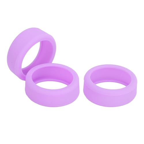 SUNGOOYUE 3-teilige Silikon-Ringabdeckung, Kratzfest, Hautfreundlich, Breite Kompatibilität, Schützt den Ring. Kratzfest, Hautfreundlich, Elastische Ringschutz-Schutzhülle (Purple) von SUNGOOYUE