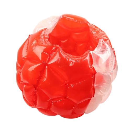 SUNGOOYUE Aufblasbarer PVC-Bump-Ball, Menschlicher Kollisionsblasenkörper, 90 X 80 cm, Outdoor-Aktivitäten (Rot Transparent) von SUNGOOYUE