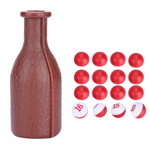 SUNGOOYUE Billardspiele Pool-Shaker-Flasche, Pool-Würfel-Billard-Zubehör mit 16 Nummerierten Kugeln von SUNGOOYUE