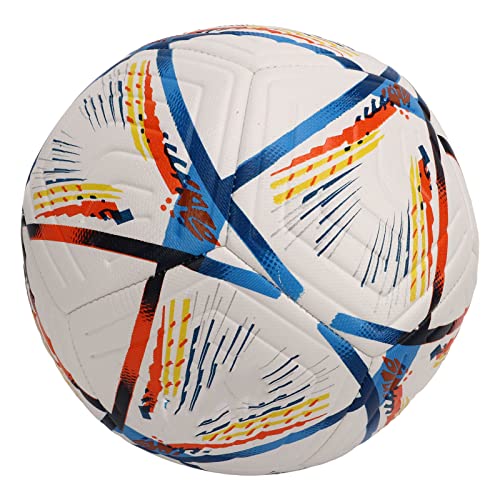 SUNGOOYUE Fußball-Trainingsbälle Bunter PU-elastischer Fußball für Erwachsene Jugend-Fußball-Prüfungsmannschaft (Typ 5 (8,3 x 8,3 x 3,5 Zoll)) von SUNGOOYUE