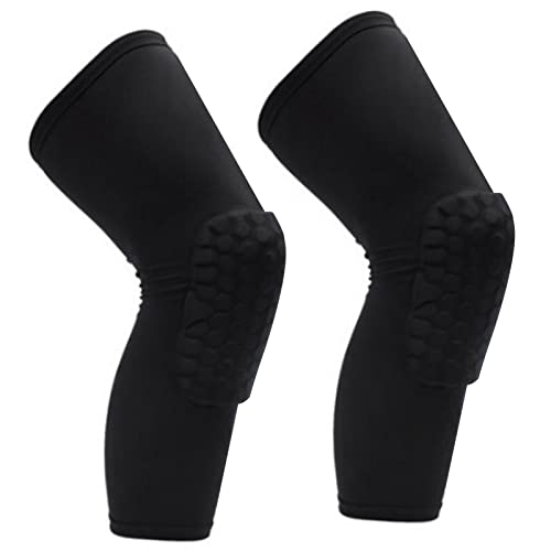 SUNGOOYUE Kompressions-Kniebandage, 2 STÜCKE Unisex-Knieorthese Kompressions-Kniebandage für Basketball-Fußball (Schwarz) von SUNGOOYUE