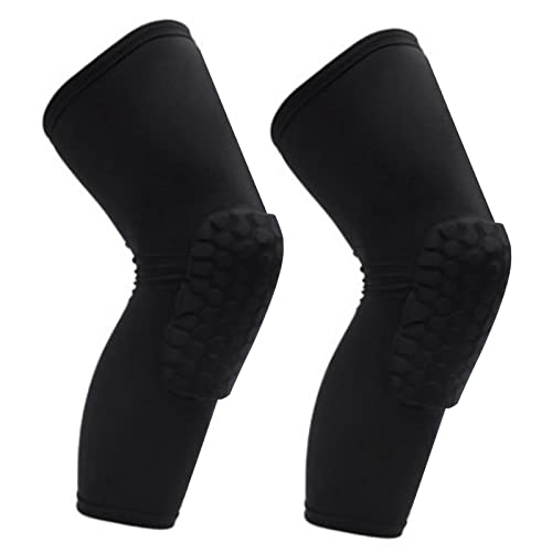 SUNGOOYUE Kompressions-Kniebandage, 2 STÜCKE Unisex-Knieorthese Kompressions-Kniebandage für Basketball-Fußball (Schwarz) von SUNGOOYUE
