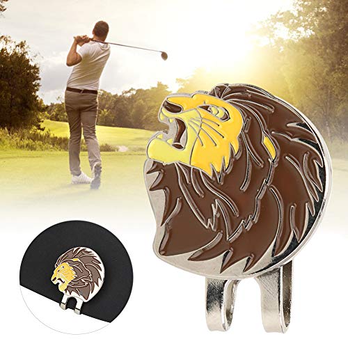 SUNGOOYUE Mini-Golfball-Marker, Golfer-Hut-Clip, Löwe, Magnetisch, Outdoor-Zubehör für -Trainingshilfen von SUNGOOYUE