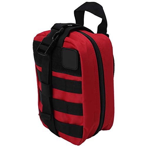 SUNGOOYUE Taktische Erste-Hilfe-Tasche, Medizinische Aufbewahrung, Klettern, Notfalltasche, Utility-Koffer, Rot, für Camping, Wandern (Rot) von SUNGOOYUE
