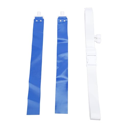SUNGOOYUE Verstellbares Schnallen Design Flaggen Fußballgürtel Set mit Hochwertigem PVC Material, Leuchtenden Farben, Geeignet für und Erwachsene, Trainingszubehör (Blue) von SUNGOOYUE
