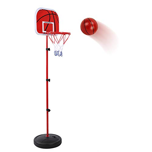Verstellbarer -Basketballständer, Kinderspiel-Trainingsgeräte-Set für Drinnen und Draußen von SUNGOOYUE