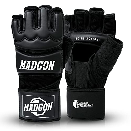 MADGON MMA Handschuhe Profi - professionelle Qualität - hochwertige Konstruktion - Boxen, Training, Sandsack, Boxsack, Freefight, Grappling, Kampfsport - Boxhandschuhe von MADGON