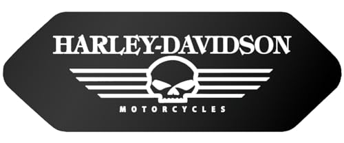 Aufkleber / Aufkleber, Retrostil, reflektierend, für Helm Shark – Harley Davidson Totenkopf schwarz – vorne von SUPER FABRIQUE