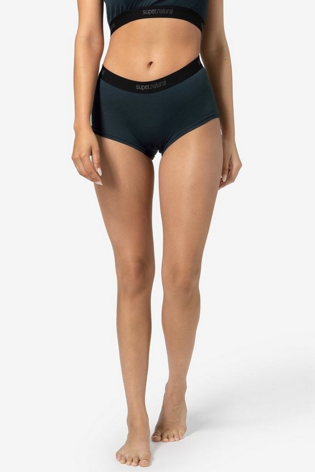 SUPER.NATURAL Funktionsslip für Damen, Merino TUNDRA175 BOYFRIEND HIPSTER Funktionsunterwäsche, atmungsaktiv von SUPER.NATURAL