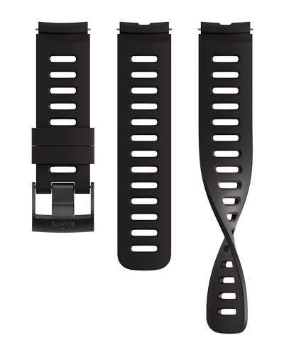 SUUNTO Unisex – Erwachsene Silicone Strap Ersatz-Uhrenarmband, schwarz, S+M von SUUNTO
