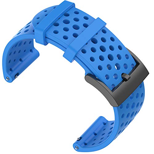 Shieranlee Armband für Suunto 9 Spartan/Suunto 7 Strap, 24MM Ersatz Silikon Uhrband Sport Uhrenarmbänder für Suunto 9/Suunto D5/Suunto Spartan Sport Wrist HR/Suunto 9 Titanium von SUUNTO