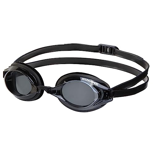 SWANS SR-2NEVOP optische Schwimmbrille mit Sehstärke für Kurzsichtige getönt, Sehstärke:-4.5, Farbe:Smoke Black (SMBK) von SWANS