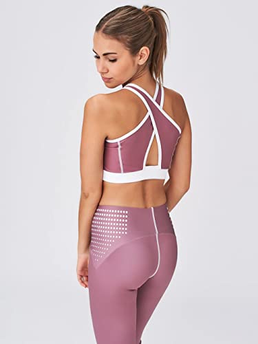 SWEDISH FALL LIFTING ATHLETES Crossed Mesh Bra Berry Chocolate von SWEDISH FALL LIFTING ATHLETES