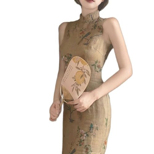 Chinesisches Kleid Für Damen – Damen-Kleid Im Chinesischen Stil, Cheongsam, Retro, Elegant, Blau, Qipao, Cheongsam, XXL, China, Sommerkleidung, Qipao, Vintage, Stil A, XL von SWEPER