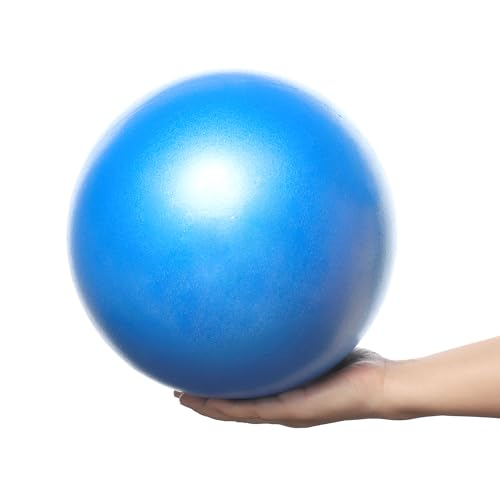 SWINILAYA Blau 25cm Exercise Ball, Small Pilates Ball Yoga Ball Baby Soft & Non-Slip Gym Ball with Pump Ball Fitness Ball Small for Yoga Home Office Seat von SWINILAYA