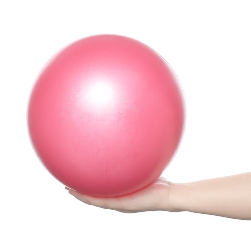 SWINILAYA Exercise Ball Small Pilates Ball 25 cm Yoga Ball Baby Soft & Non-Slip Gym Ball with Pump Ball Fitness Ball Small for Yoga Home Office Seat Ball (rosa) von SWINILAYA