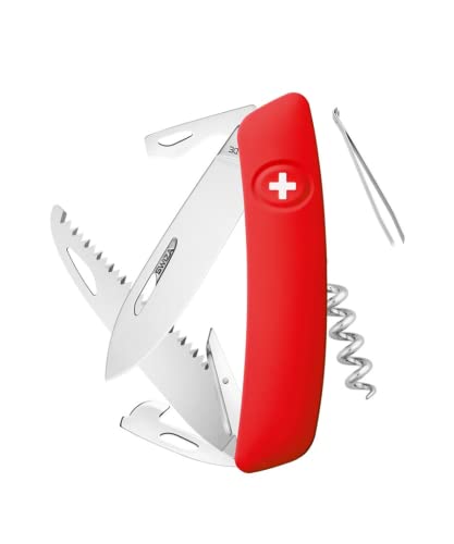 SWIZA Messer D05, rot, Säge Schweizer Messer von SWIZA