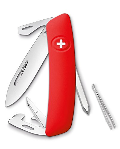 SWIZA Schweizer Messer D04 rot Gesamtlänge: 16.7cm, 75 mm von SWIZA