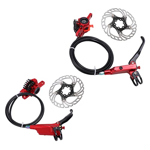 SWOQ Bremskühlscheibe, hydraulische Scheibenbremse mit konkaven Löchern für Fahrrad(rot) von SWOQ
