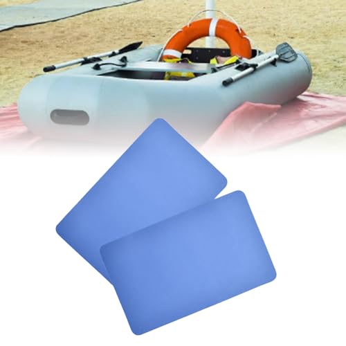 SWZA PVC-Reparaturflicken für Schlauchboote, Kajak-Reparaturset, verdickt, wasserdicht, einfach zu verwenden, für Schwimmbäder, Kanus, Floß, Schlauchboote, Luftbetten, 2 Stück (Königsblau) von SWZA