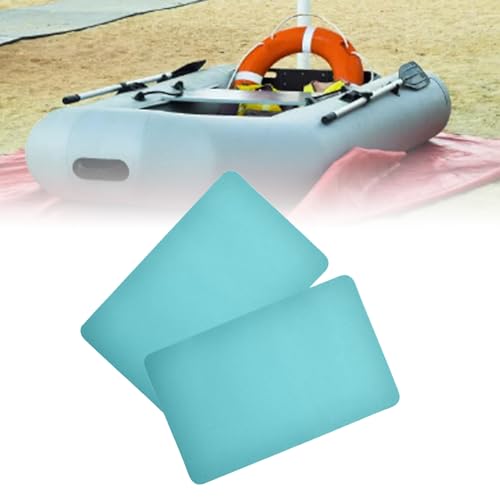 SWZA PVC-Reparaturflicken für Schlauchboote, Kajak-Reparaturset, verdickt, wasserdicht, einfach zu verwenden, für Schwimmbäder, Kanus, Floß, Schlauchboote, Luftbetten, 2 Stück (Minzgrün) von SWZA