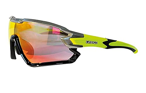 Casco SX-34 Carbonic schwarz Neongelb Sportbrille, Sonnenbrille Fahrrad von SX 34