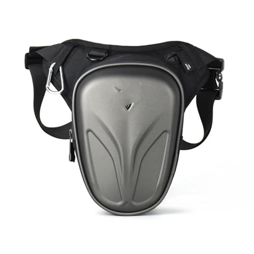 Motorrad-Drop-Bein-Seitentasche, Schwarze Motorradtasche, Hartschale, Outdoor-Casual-Hüfttasche, Motorrad-Hüfttasche Multifunktional Motorradgepäck (Color : AAA2) von SYBLW