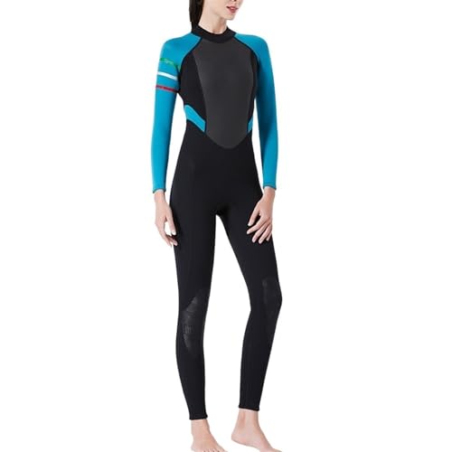 Frau Neoprenanzug Ultra Stretch One Piece Diving Wet Suits Mit Rückenreißverschluss Zum Schnorcheln Surfen Kanufahren Scuba (Color : Style2, Size : L) von SYLUOQP