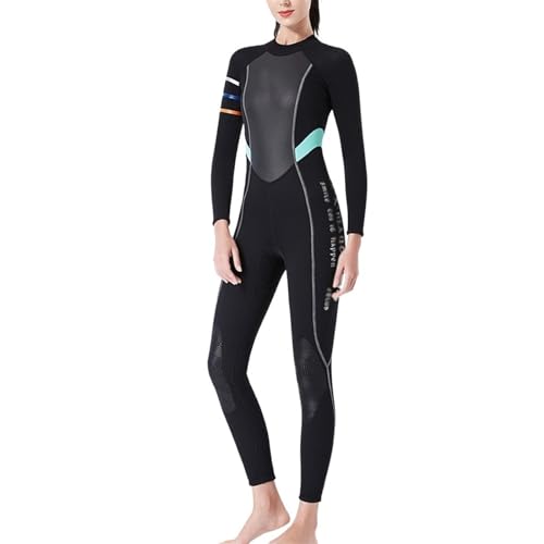 Frau Neoprenanzug Ultra Stretch One Piece Diving Wet Suits Mit Rückenreißverschluss Zum Schnorcheln Surfen Kanufahren Scuba (Color : Style3, Size : L) von SYLUOQP