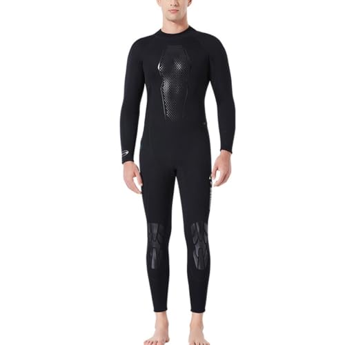 Neoprenanzug Männer 3mm, Langärmelig Verdickt Warm Ganzkörper UV-Schutz Für Tauchen Schnorcheln Surfen Speerfischen Sport Haut (Color : A, Size : L) von SYLUOQP
