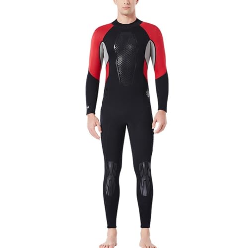 Neoprenanzug Männer 3mm, Langärmelig Verdickt Warm Ganzkörper UV-Schutz Für Tauchen Schnorcheln Surfen Speerfischen Sport Haut (Color : C, Size : L) von SYLUOQP