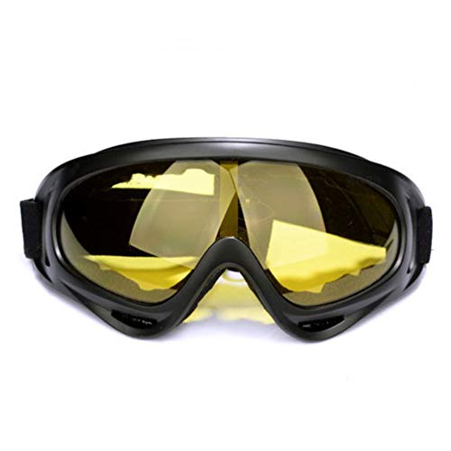 Schutzbrille Augenschutz, Überbrille auch für Brillenträger, für Baustelle, Labor, Werkstatt, Fahrrad-Fahren,Leicht,klar und Wasserdicht, Blockieren Speicheltröpfchen für den Unisex-Gebrauch,Gelb von SYMX
