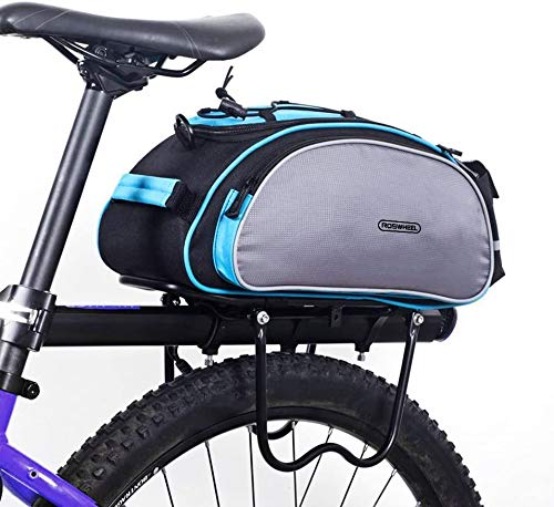 SZSMD Fahrradtasche, Wasserdicht Gepäckträgertasche 13L Fahrradtasche Packtasche mit Schultergurt von SZSMD