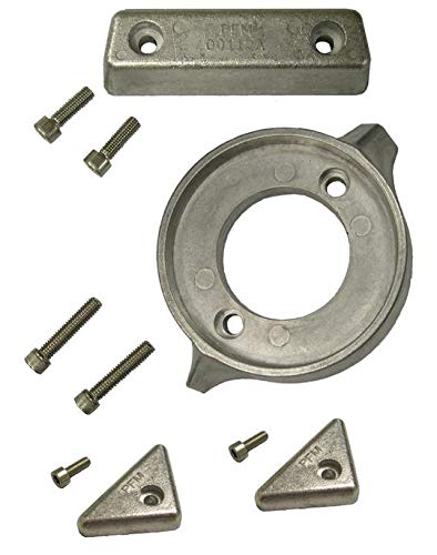 Saarwebstore Navalloy Anoden Set Volvo Penta Z-Antriebe 280/290 Duoprop SX DPA DPS Anodenmetall alle Gewässer Süßwasser Salzwasser Anodensatz Größe Volvo Penta 280/290 SP von Saarwebstore