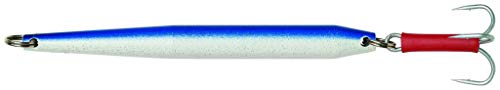 Sabiki Kinetic Missile Pilker, Gewichte von 200g - 600g, Perma-Steel Drilling, schnelles Abtauchen, bleifrei (Blue/Pearl, 200g) von Sabiki