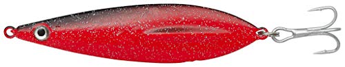 Kinetic Smølfen - Pilker von 20g - 80g, bleifrei, super unberechenbare Schwimmaktion (Red/Black Glitter, 20g) von Sabiki