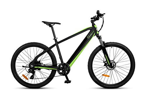 SachsenRAD E-Bike Mountain Bike R8 Ranger mit StVZO-Zertifiziert, 27,5 Zoll,Hydraulischen Scheibenbremsen,Shimano 7-Gang Schaltung,LCD-Display,36V Vollintegriertem Akku,On und Off-Road Reifen-Schwarz von SachsenRAD