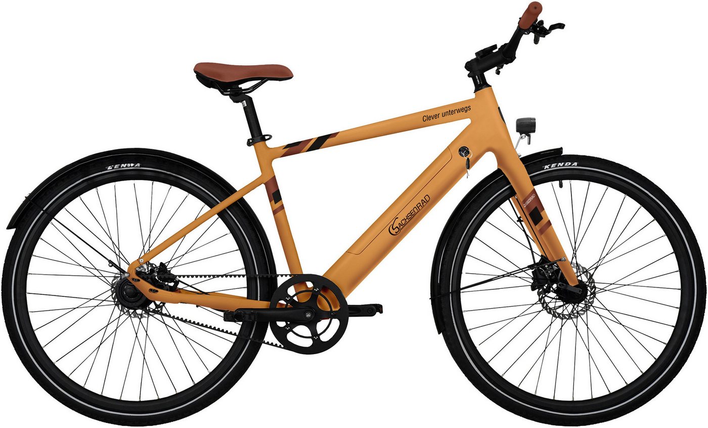 SachsenRad E-Bike Cityrad C3T, 1 Gang Shimano keine Schaltwerk, ohne Schaltung, Heckmotor, 360 Wh von SachsenRad