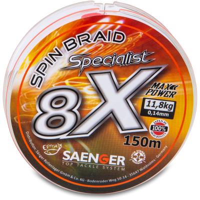 Sänger 8-fach Specialist Spin Braid 150m 0,12mm/9,7kg von Sänger
