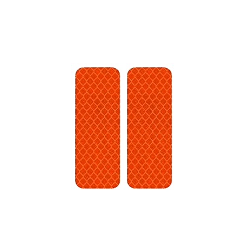SagaSave 20 Stück Warnung Reflektierende Aufkleber, Wasserdicht Sicherheit Reflektorband Warnband Nachtsichtbarkeit Klebende Aufkleber für Auto, Fahrzeug, Fahrräder, Motorräder (Orange) von SagaSave