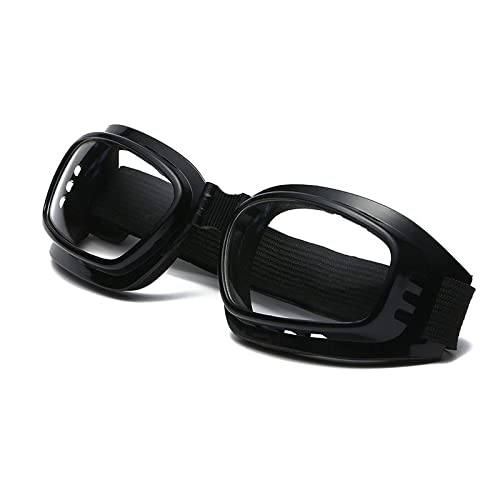 Skibrille, Unisex TPU Winddicht Outdoor Sport Schutzbrille für Snowboard, Radfahren und Schneemobil (Transparent) von SagaSave