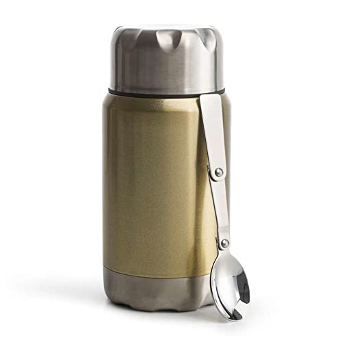 Sagaform Unisex – Erwachsene 5018183 Speise Isolierbehälter aus Edelstahl goldfarben, Gold, 9x20 cm von Sagaform