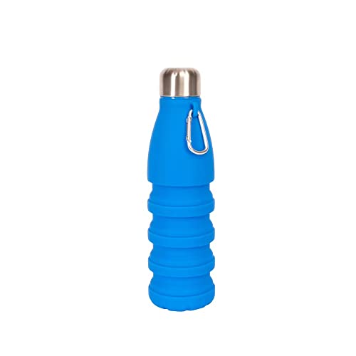 Sagaform Unisex – Erwachsene 5018347 Stig Faltbare Flasche, blau, 7 x 25 cm von Sagaform